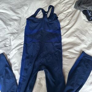 Tory Burch Navy Blue Athletic Jumpsuit